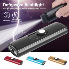 Mini USB Tactical Flashlight Stun Gun Keychain