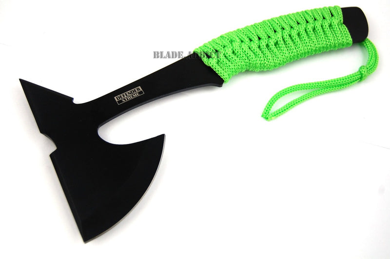 9" ZOMBIE SURVIVAL TOMAHAWK THROWING AXE BATTLE Hatchet knife hunting