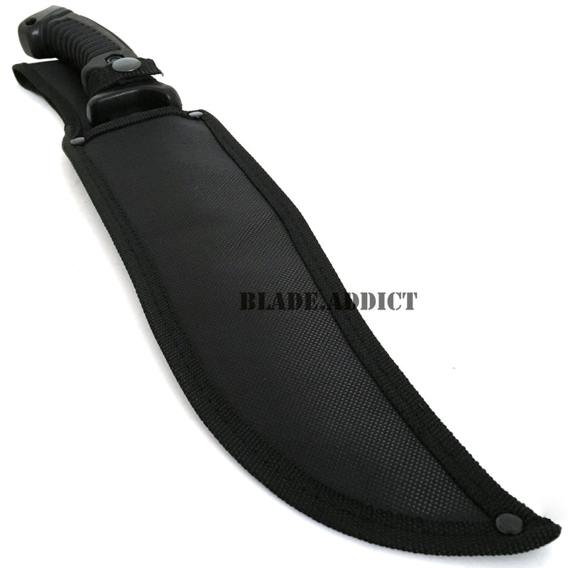 16" Tactical Rambo Survival Fixed Blade Black