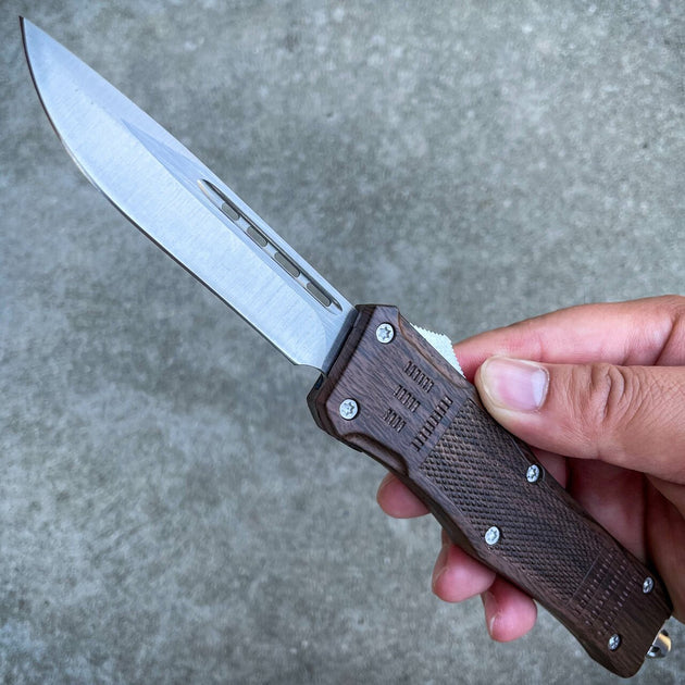 9 Delta Force OTF Wood Design - MEGAKNIFE