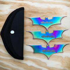 3PC Batman Batarang THROWING KNIFE