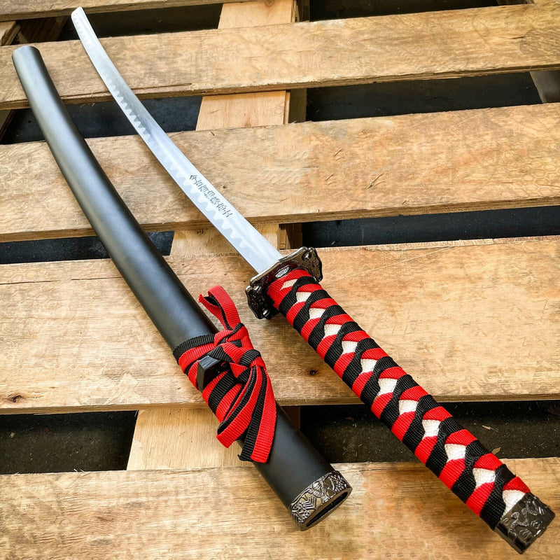 40" Black Dragon SAMURAI NINJA Bushido KATANA Japanese KANJI Sword Blade - BLADE ADDICT