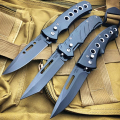 Black Ballistic Switch Blade Pocket Knife