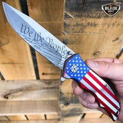 M-Tech USA American Flag Patriotic Pocket Knife