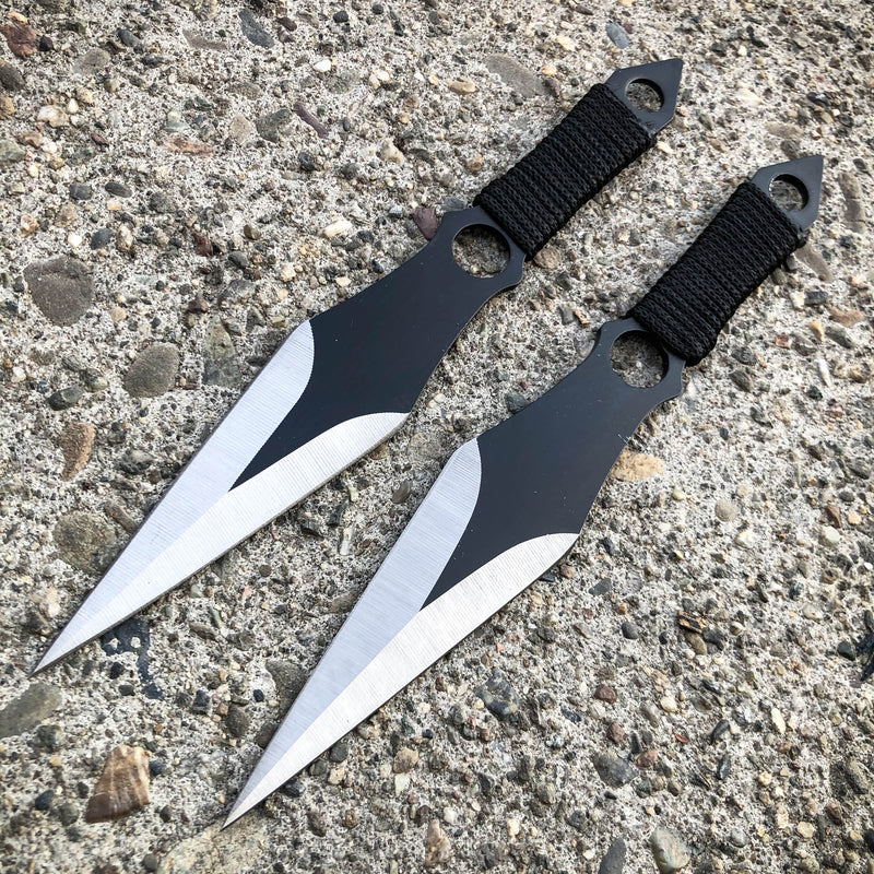 27" Ninja Machete Sword w/ 2 Throwing Knife  + Sheath Set