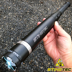 STINGTEC High Power Tactical POLICE  Stun Gun LONG LED Flashlight Shock Torch NEW
