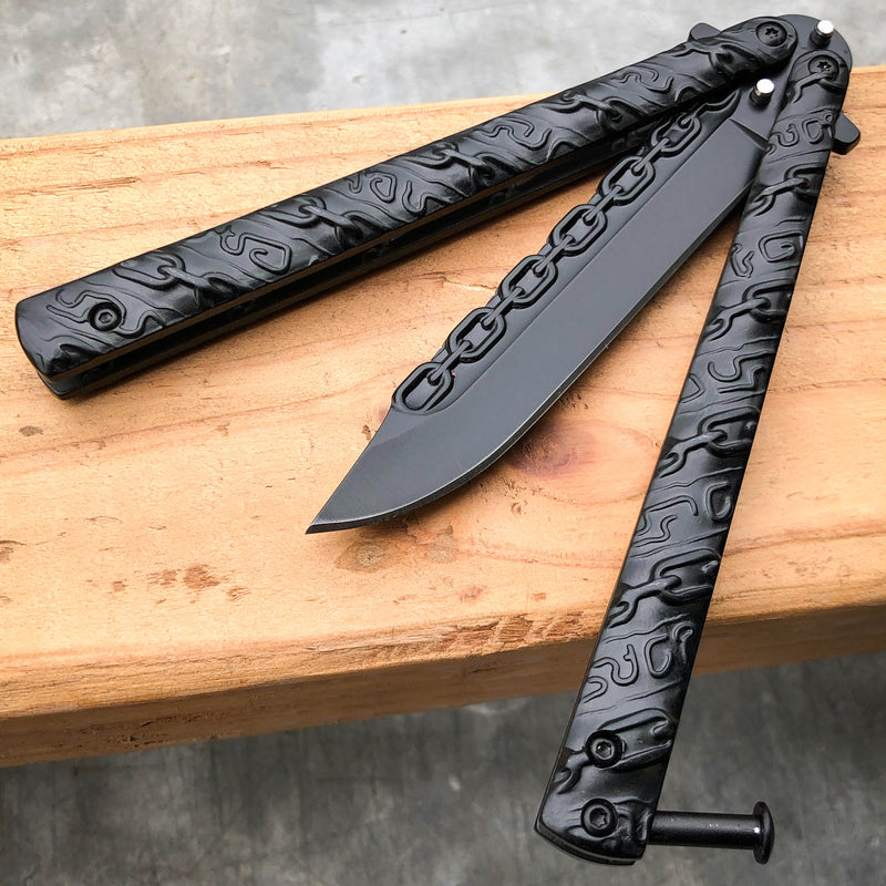 8.75" Fantasy Chain Tactical Balisong Butterfly Knife