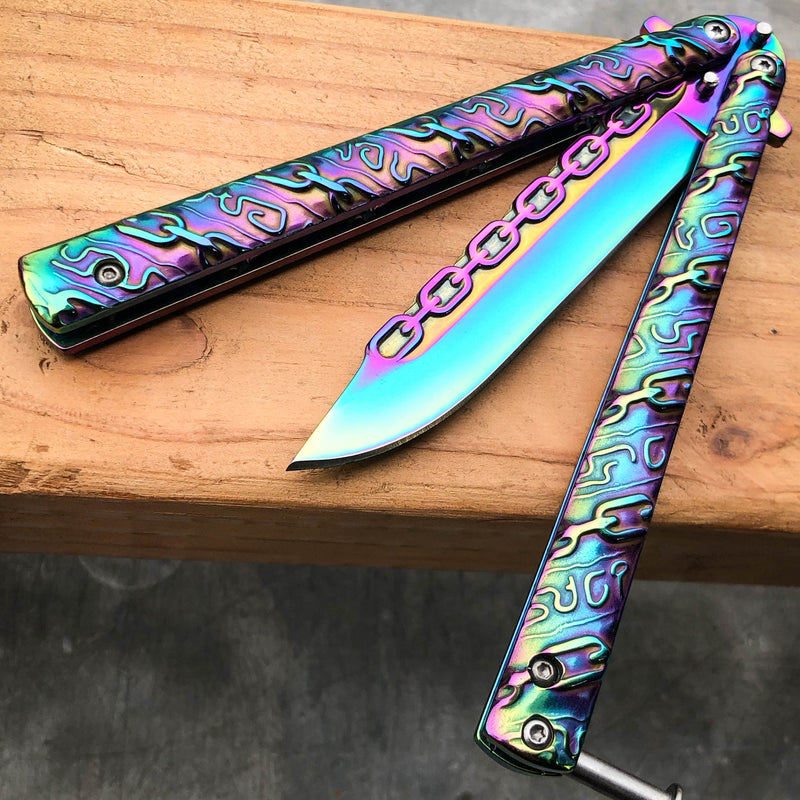 8.75" Fantasy Chain Tactical Balisong Butterfly Knife