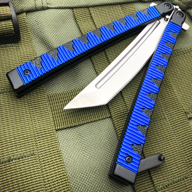9.5" Samurai Japanese Style Tanto Blade Butterfly Knife Balisong
