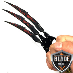Insane Zombie Wolverine Claws Knife Slasher Survival Blade