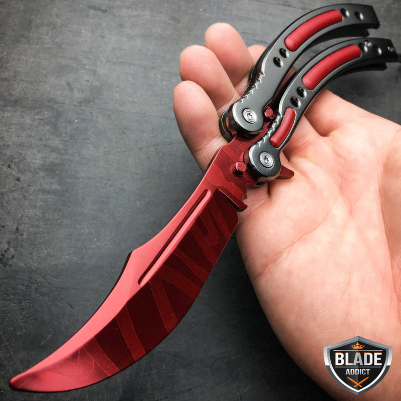 CSGO BUTTERFLY SLAUGHTER UPGRADED BALISONG TRAINER KNIFE
