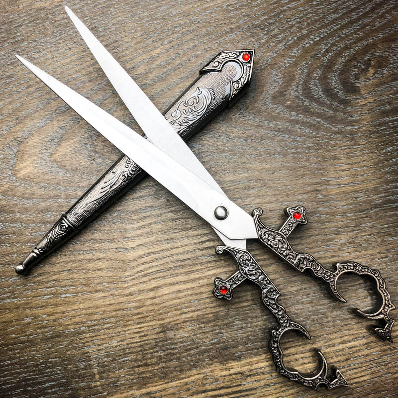 10" Medieval Renaissance Scissors Bodice Dirk Dagger Knife