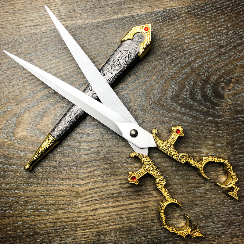 10" Medieval Renaissance Scissors Bodice Dirk Dagger Knife