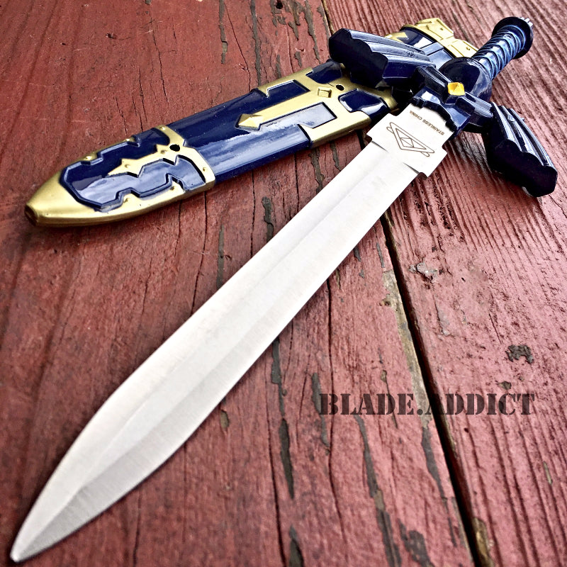 11" Legend of Zelda Hylian Hyrule Ocarina of Time Master Sword Short Dagger Blue