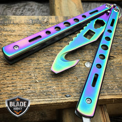High Quality Practice BALISONG METAL BUTTERFLY BOTTLE OPENER Trainer Knife