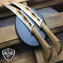 HOBBIT LORD OF THE RINGS FIGHTING KNIVES OF TAURIEL REPLICA DAGGERS + PLAQUE NEW