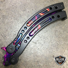 CSGO HYPER BEAST Practice Knife Balisong Butterfly Tactical Combat Trainer NEW