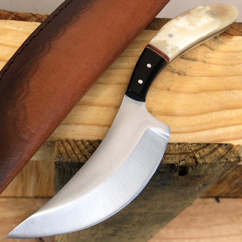 8" Skinner Upswept FULL Tang Hunting FIXED BLADE Camping Survival Knife w Sheath