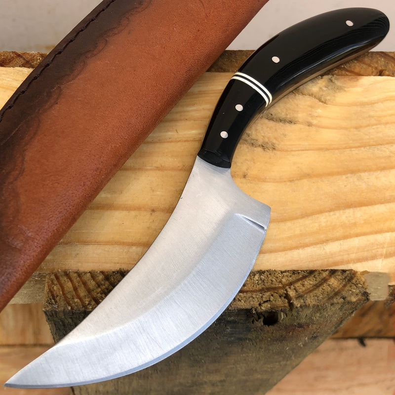 8" Skinner Upswept FULL Tang Hunting FIXED BLADE Camping Survival Knife w Sheath