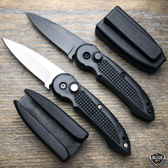 Everyday Carry Mini Covert Auto Black Pocket Knife