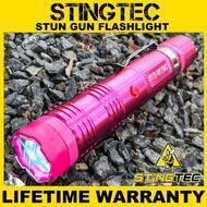 STINGTEC Tactical Stun Gun HIGH POWER Metal Rechargeable LED Flashlight - PINK - BLADE ADDICT