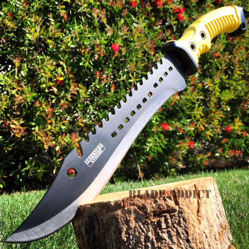 16" Survival Machete Fixed Blade Hunting Knife