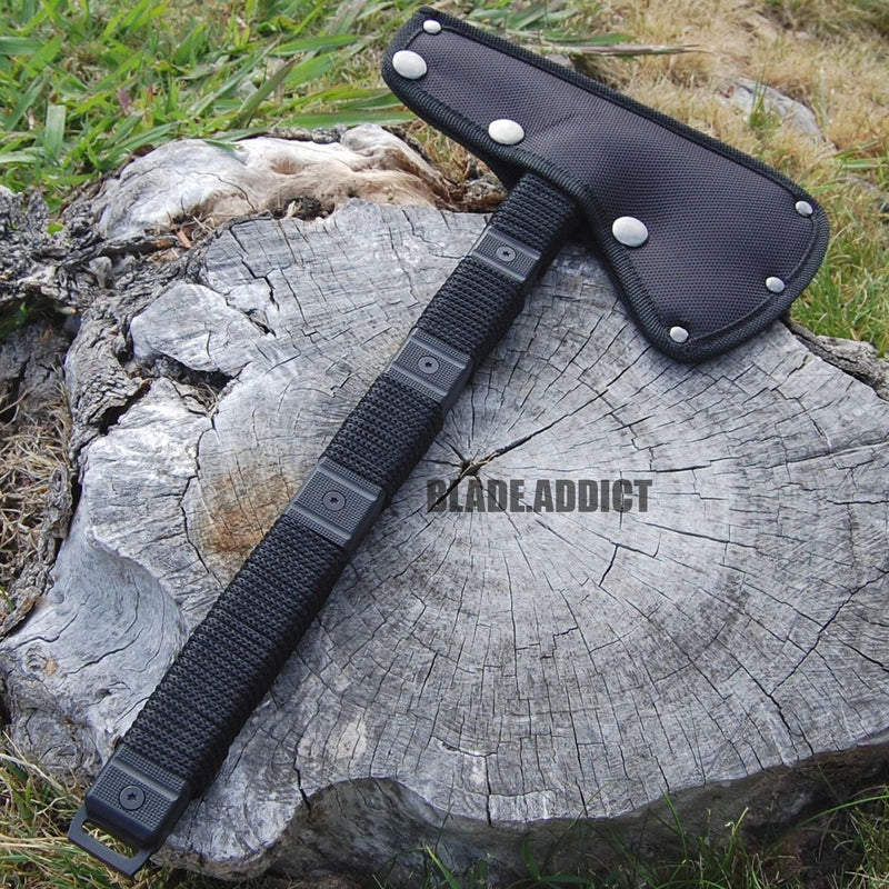 14.5" Survival Tomahawk Tactical Throwing Hatchet Hunting Survival AXE Knife