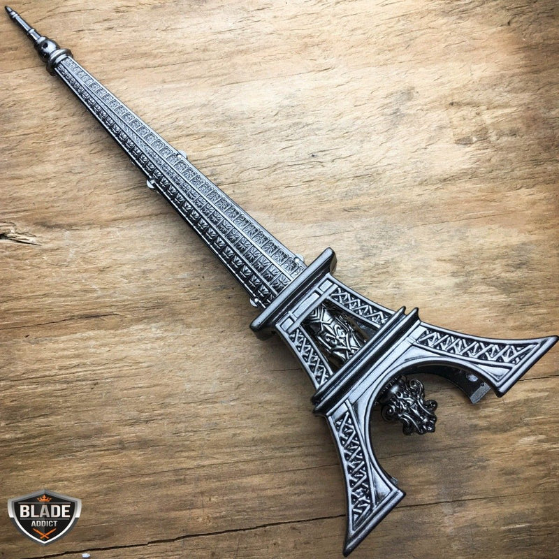 10" Eiffel Tower Letter Opener Knife Statue