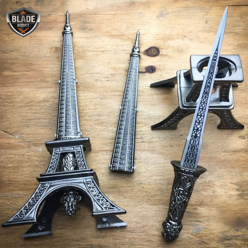10" Eiffel Tower Letter Opener Knife Statue