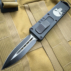 Military Exocel Dagger OTF Automatic Knife Black