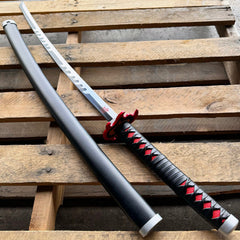 Demon Slayer - Tanjiro Kamado's Black Nichirin Katana 2.0 Tanjiro Sword Metal