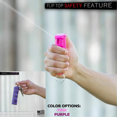 Keychain Pepper Spray Flip Top Safety