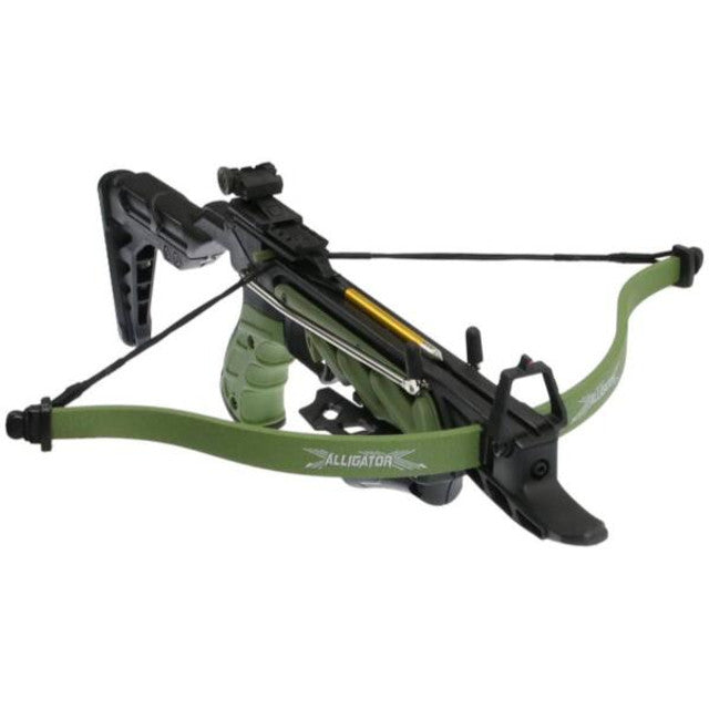 80LBS Green Alligator Recurve Pistol Crossbow 185 FPS