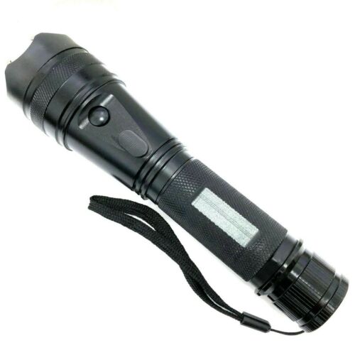 7.25" Military DEFENSE Tactical 10MV Stun Gun Rechargeable LED Flashlight SHOCK - BLADE ADDICT