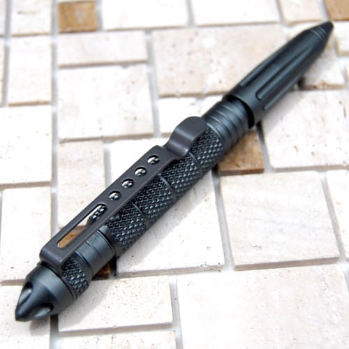 6" Aluminum Tactical Pen Glass Breaker Kubotan Self Defense