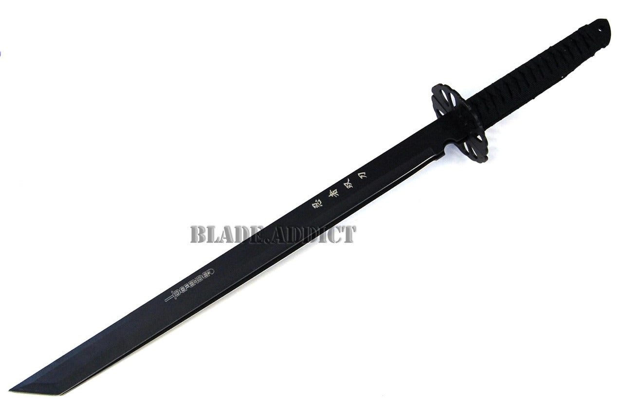 28 NINJA SWORD Full Tang Machete Tactical Fixed Blade Katana + Throwing  Knives - MEGAKNIFE