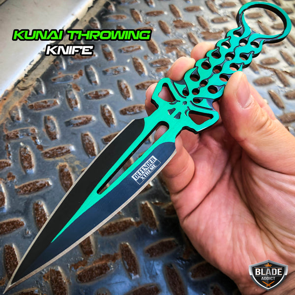 3PC 9 NINJA Kunai THROWING KNIFE Blade SET - MEGAKNIFE