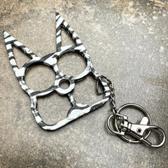 Self Defense Cat Keychain Zebra - BLADE ADDICT