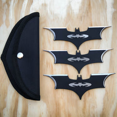 3PC Batman Batarang THROWING KNIFE