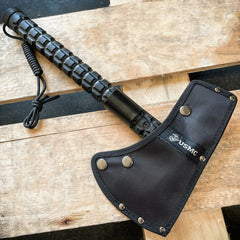 Elite Tactical USMC Marines Military Combat Tomahawk Hatchet AXE w Survival Kit - BLADE ADDICT