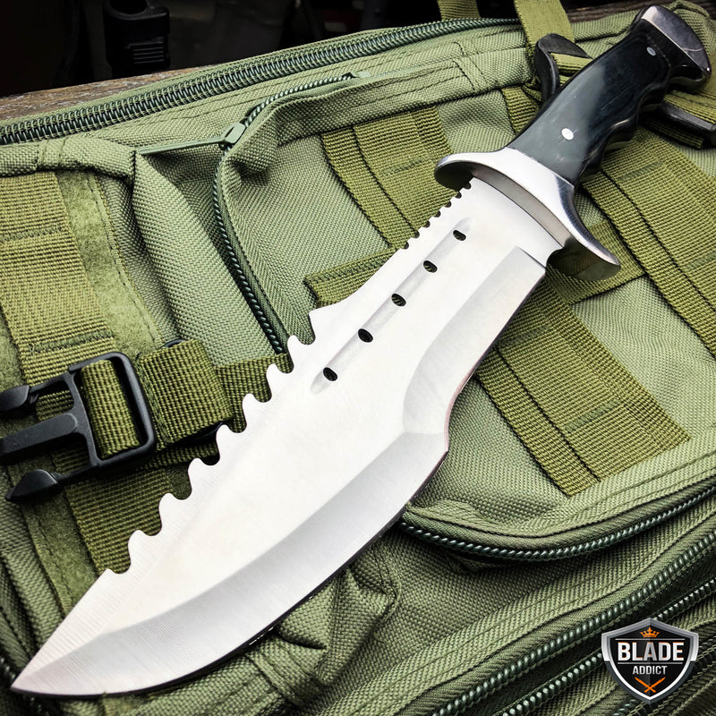 15" Rambo Full Tang Camping Fixed Blade