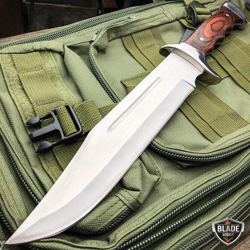 15" Rambo Full Tang Camping Fixed Blade