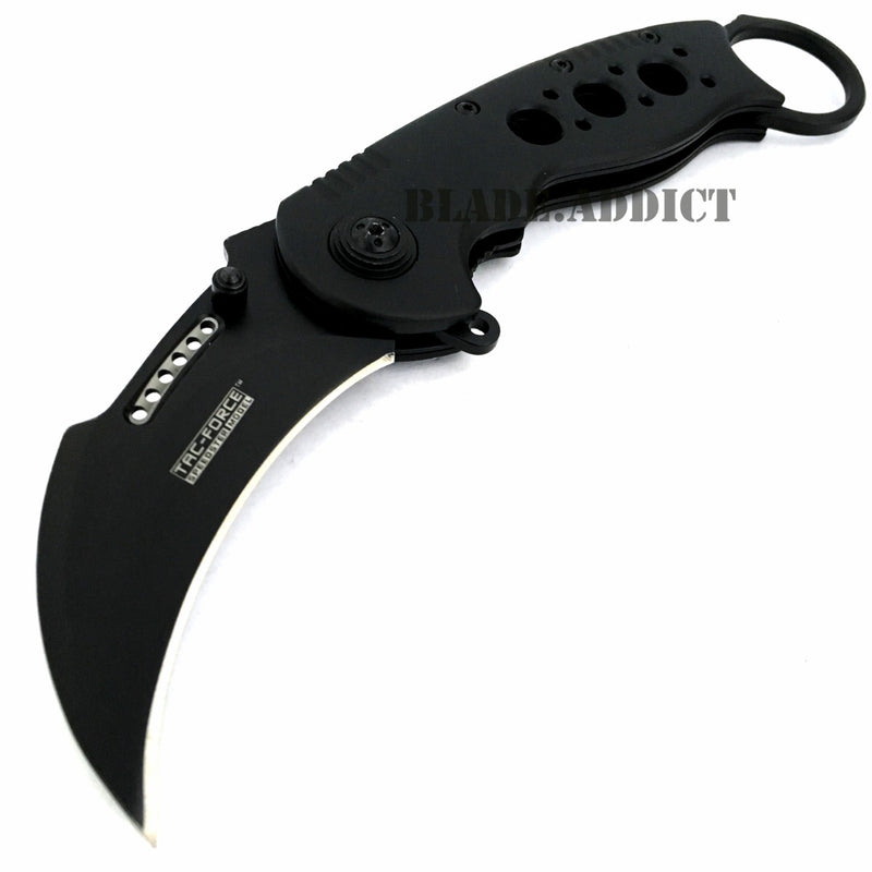 TAC FORCE Spring Assisted Pocket Knives KARAMBIT CLAW RED Blade Tactical  Knife