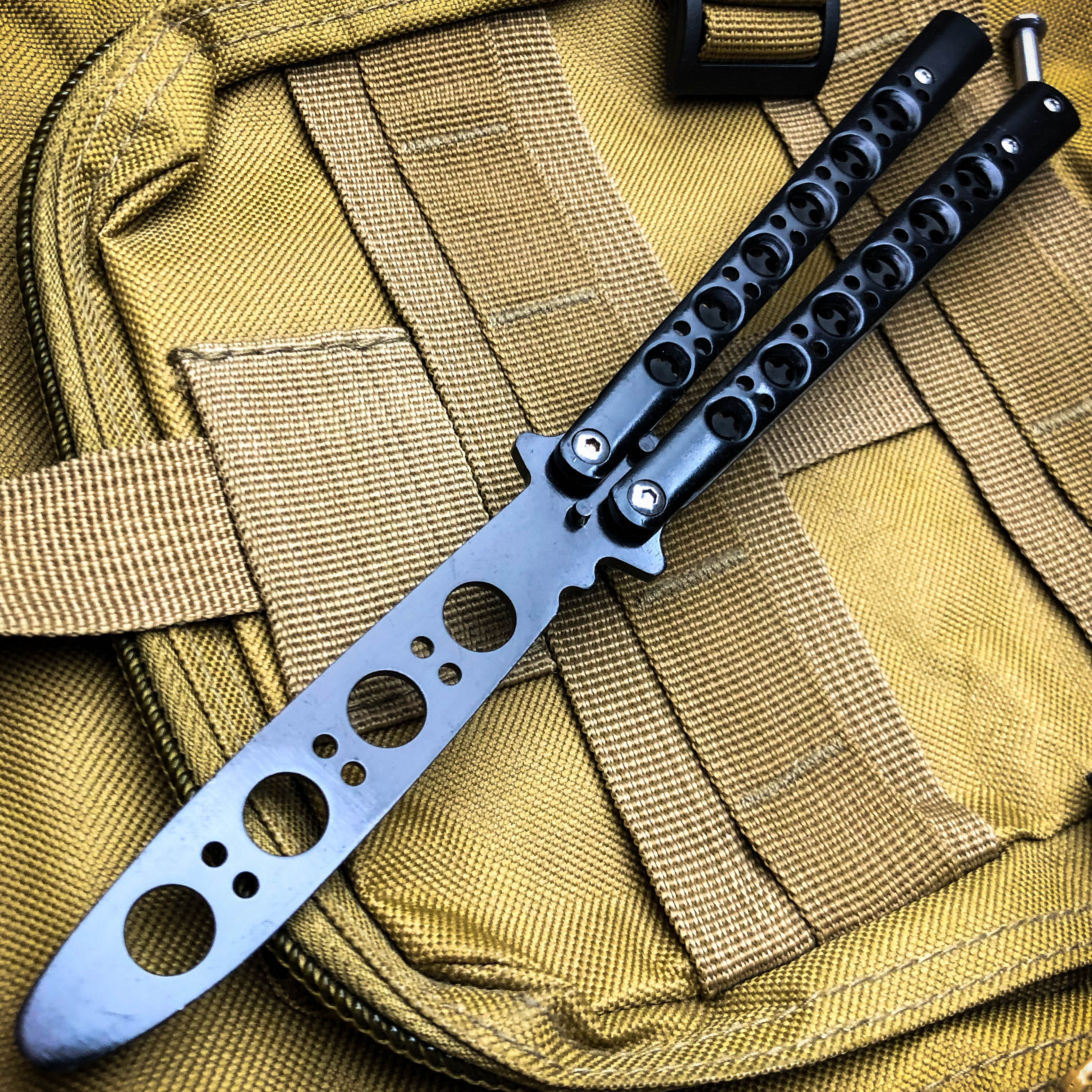 Practice BALISONG METAL BUTTERFLY Assorted Trainer Knife BLADE