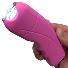 Tactical 2.5MIL Stun Gun LED Flashlight Security Self Defense PINK w/ Black Case