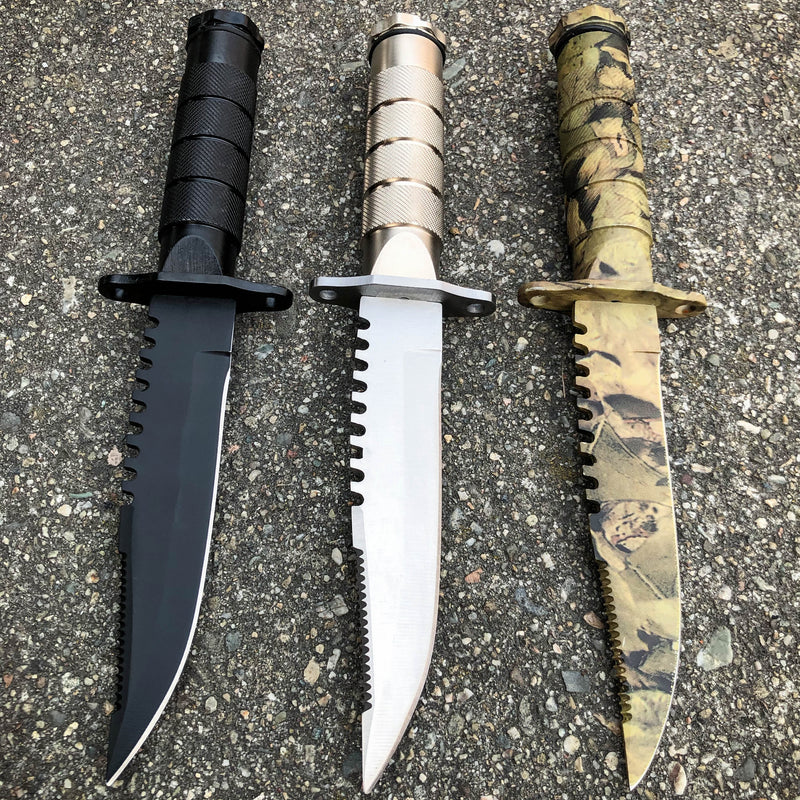 8.5 Tactical Camping Outdoor FIXED BLADE Hunting Fishing Knife w