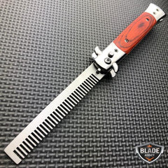 Automatic Tactical Switch Blade Comb Pocket Knife