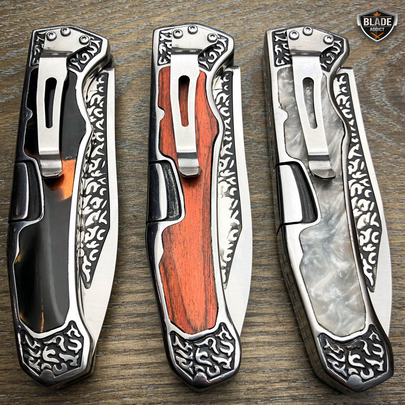 9.25" Classic Western FOLDING POCKET KNIFE Camping Hunting Lockback Blade NEW