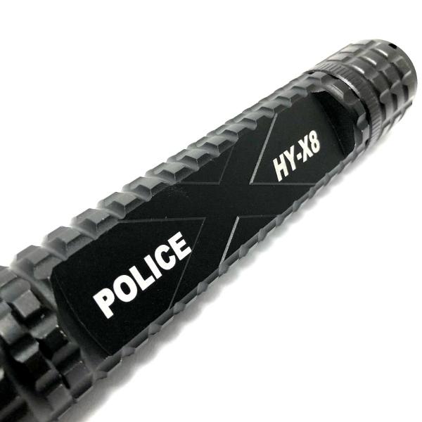 13.5" Metal POLICE Stun Gun Rechargeable LED Flashlight