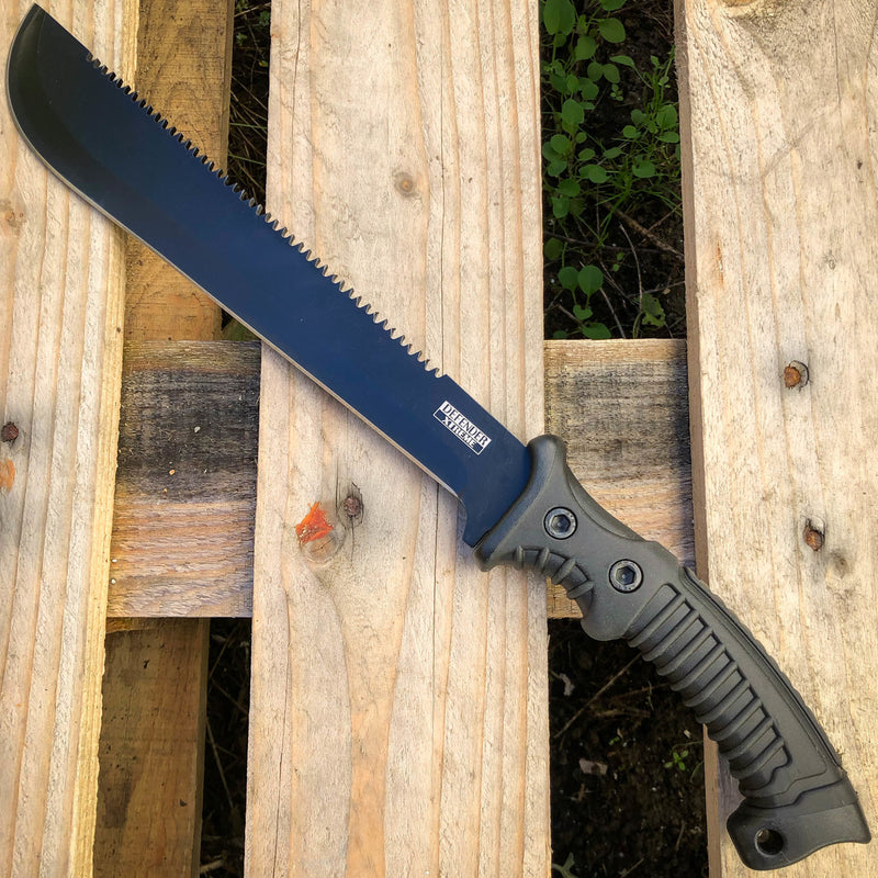 15.5" Hunting Survival Fixed Blade Machete Knife